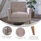 Flash Furniture Taupe Faux Linen Upholstered Tufted Chair IS-22271C-TAUPE-GG - alternate 9